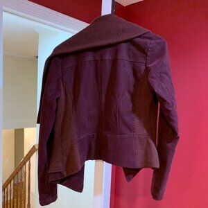 JOUJOU Faux Red Suede Jacket